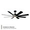 Modern Forms Fans Aura Indoor or Outdoor Smart Ceiling Fan 2700-3000-4000-5000K LED in Brushed Nickel/Matte Black FR-W2303-60L-BN/MB - alternate 3